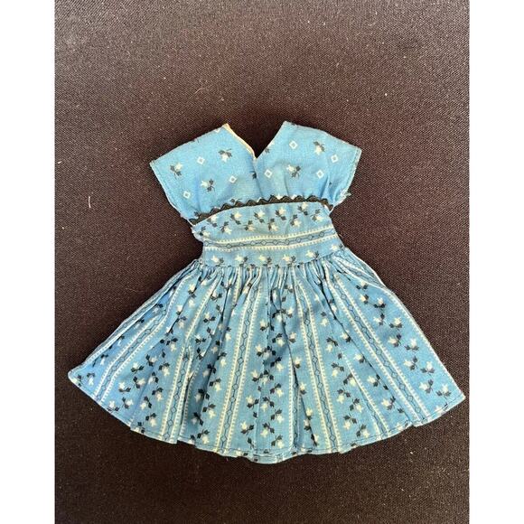 12” Vintage Shirley Temple Doll Tagged Western Dress RARE BLUE YOKE +Two Dresses - Picture 12 of 14